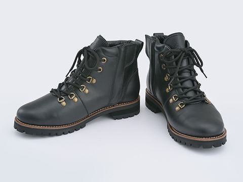 デイトナ 16839 HBS-005 ブラック 25.0cm マウンテンブーツ 靴 くつ ブーツ レザー 本革 ライディングシューズ アウトドア バイクブーツ_画像1