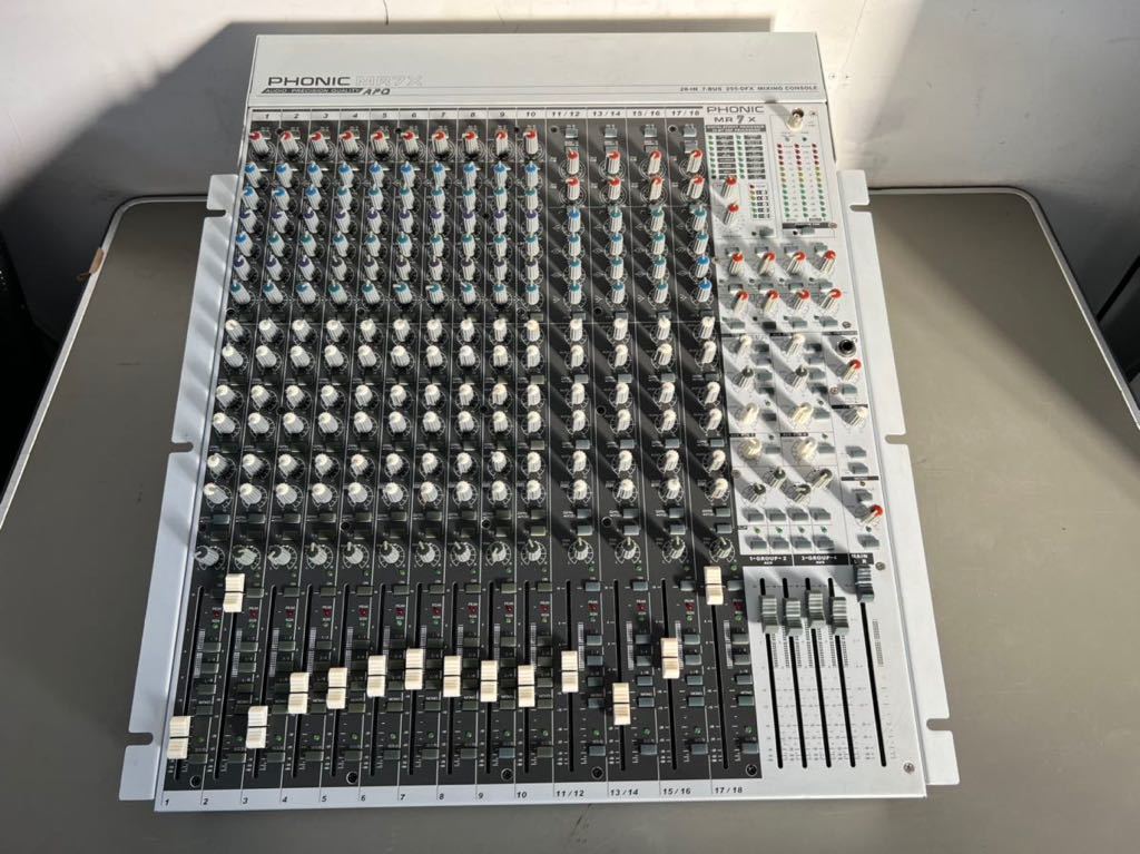 PHONIC MR7X アナログミキサー フォニック 現状品 www.gastech.com.tr