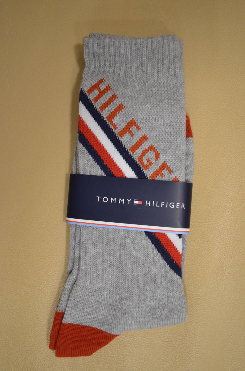 新品　未使用　男性　TOMMY HILFIGER トミーヒルフィガー　綿混ソックス　送料無料_画像1