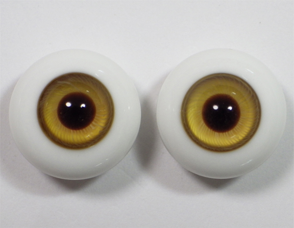 ディーラー Rosa様(公認出品) グラスアイ ◇ 14mm ブラウン 金茶