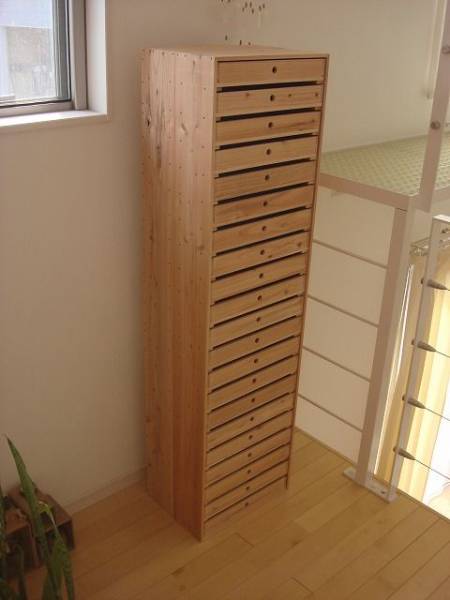 ☆サイズ変更可能☆A3丸穴21段小引き出し/無垢材 木製書類 ☆サイズ変更可能☆A3丸穴21段小引き出し/無垢材 木製書類
