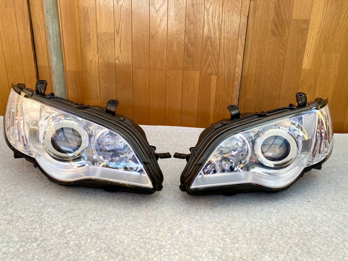 CL-221196)美品 点灯OK BP5 後期 レガシィ 純正 HID ヘッドライト 左右