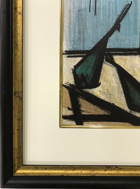 【特価】 ≪　ベルナール 　ビュッフェ　≫　オリジナル リトグラフ【石版画】　NATURE MORTE A LA BOUTEILLE 　1967年　BERNARD　 BUFFET