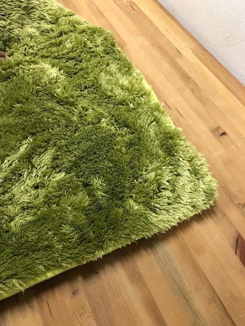 新品☆185×240cm♪グリーン系♪防ダニ・抗菌おしゃれシャギーラグ☆p576 4