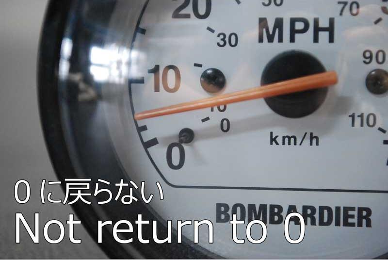 シードゥ GSX LIMITED 1999年モデル 純正 SPEEDOMETER (部品番号278001359) わけあり 中古 [S901-037]_画像8