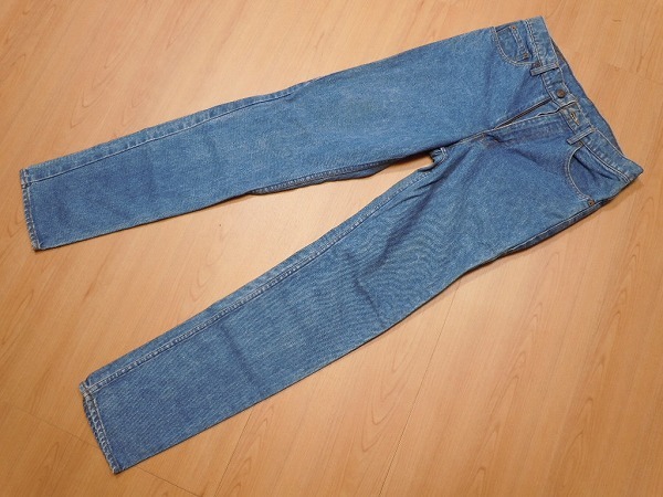 p265*80s Levi's 606 slim *W31woshu processing old clothes jeans * damage Denim pants *