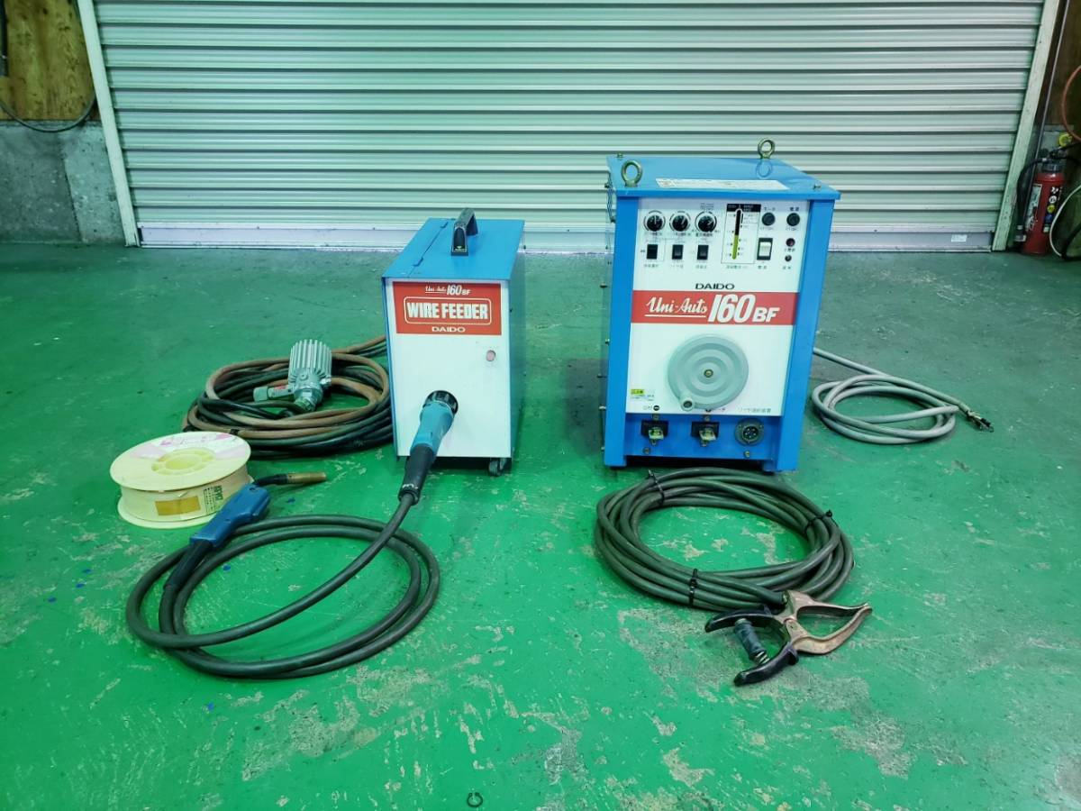 ☆ 半自動溶接機 大同興業 ダイヘン ユニオート160BF CO2/MAG溶接機 三相200V 50/60Hz 定格出力電流160A 自動車鈑金修正☆