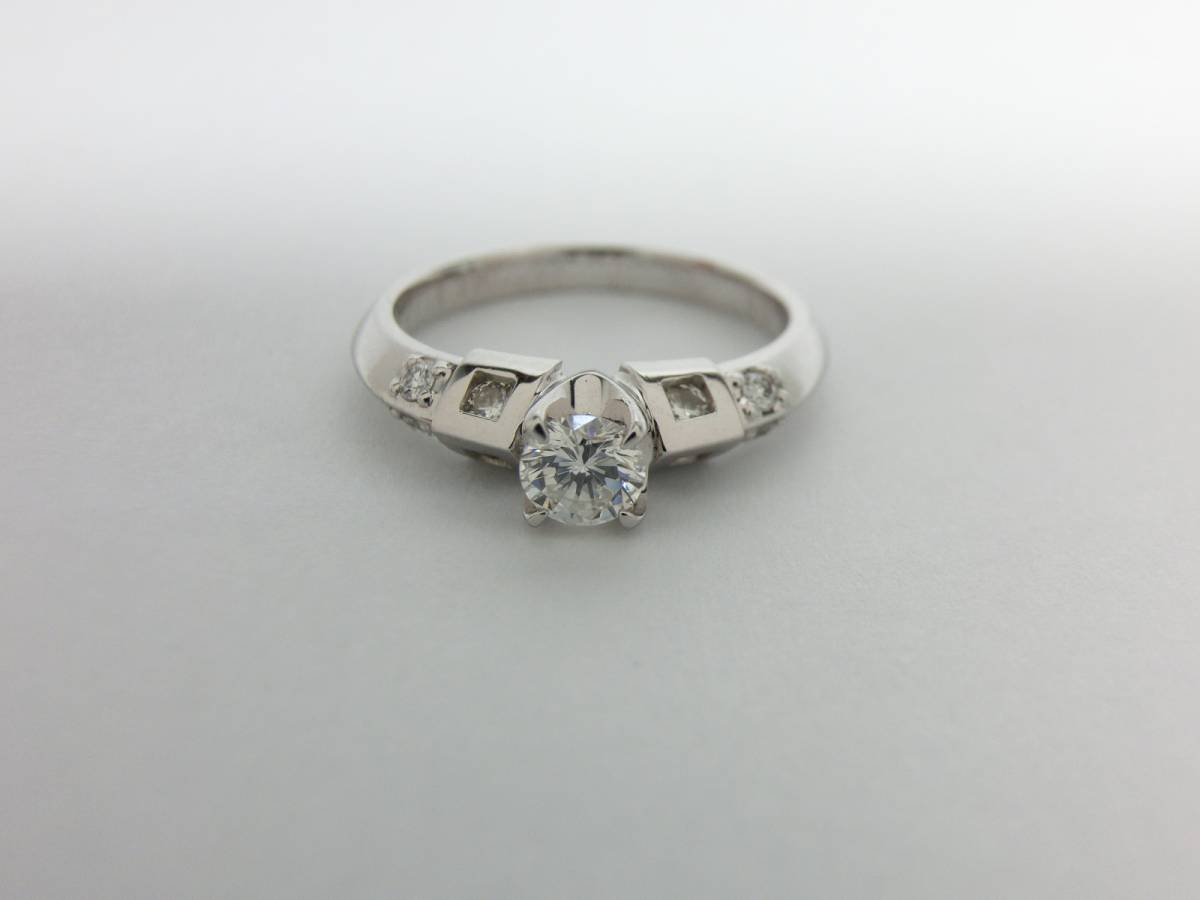 ★展示品★ ランバン 2694 Pt900 VS1 Fカラー 0.28ct_画像6