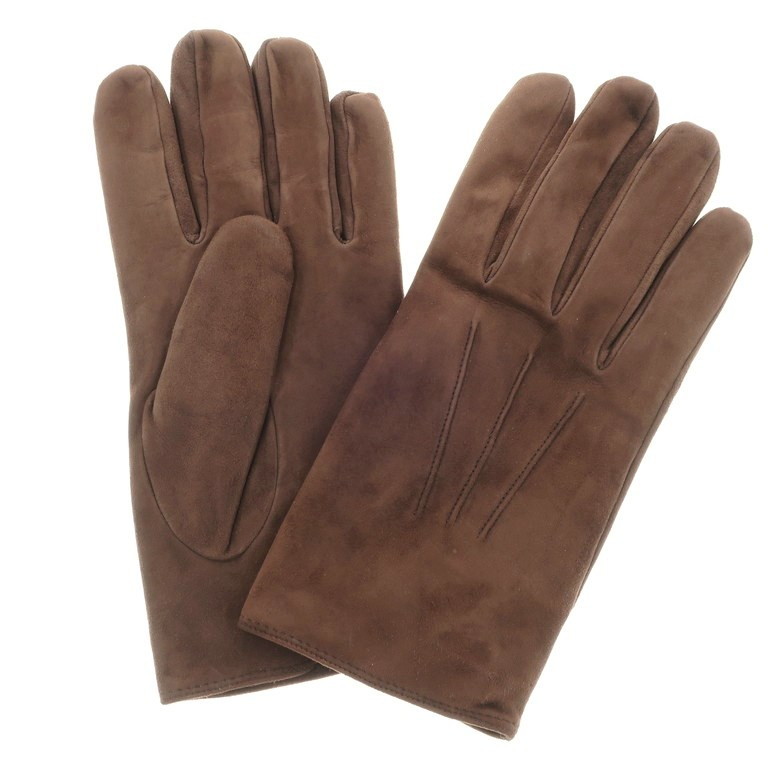 メローラ MEROLA スエードレザー カシミアライニング グローブ 手袋 8 1/2 ブラウン aik78opqsBGWZ012-32590 皮革、レザー