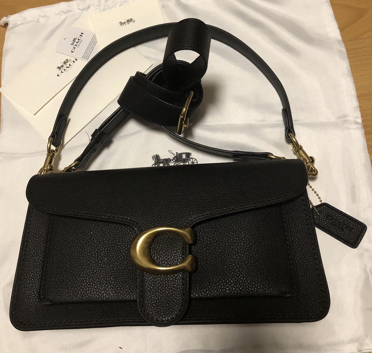 出産祝い 【coach】【美品】ショルダー ポーチ ポシェット ハート 蝶
