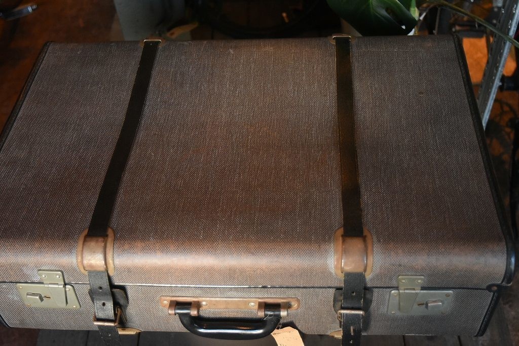 2098 ヴィンテージ　トランクケース　革鞄 英国製 アンティーク　ビンテージ　 フランス　イギリス　レトロ　旅行　トラベルケース_画像6