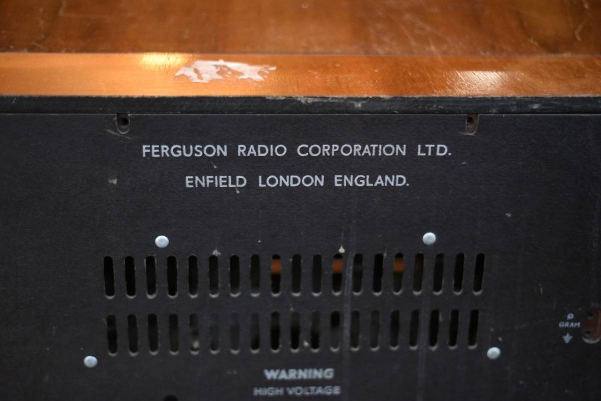 101262 ヴィンテージ FERGUSON ラジオ MADE IN ENGLAND 英国 101262 ヴィンテージ FERGUSON ラジオ MADE IN ENGLAND 英国