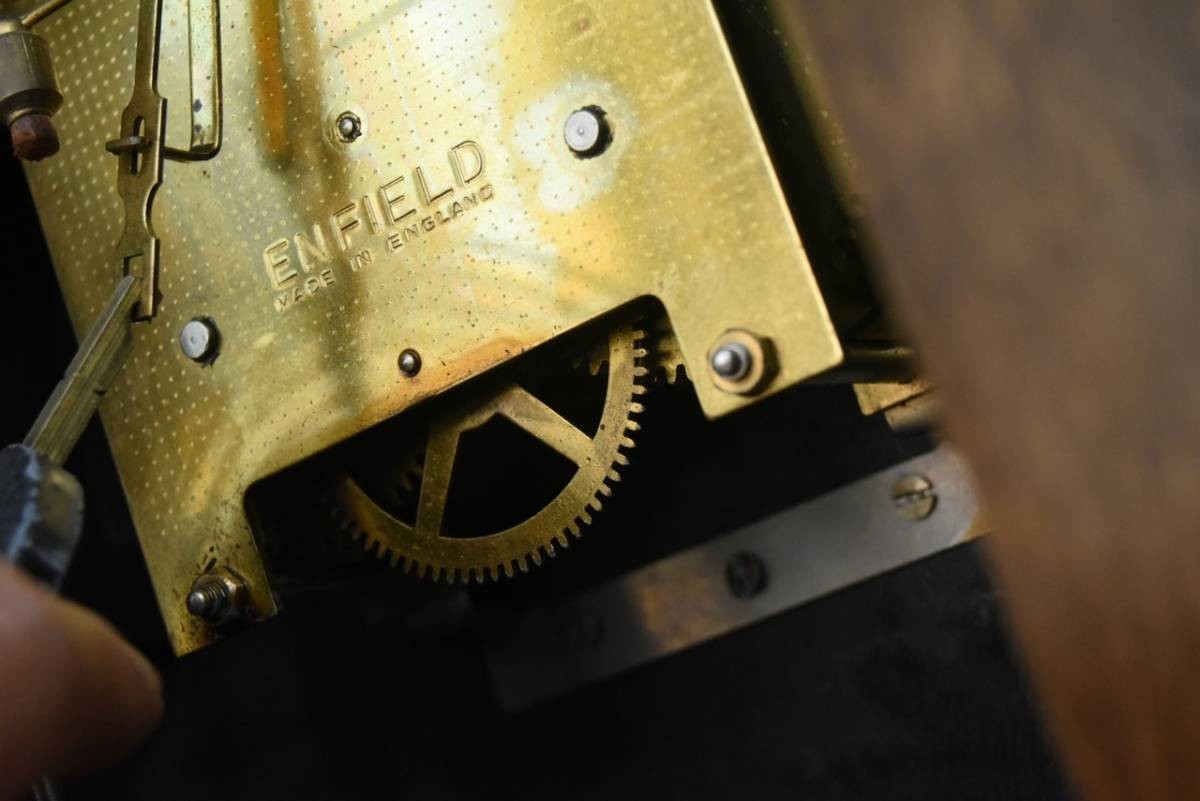 100937 ヴィンテージ 英国製 置き時計 SMITHS(スミス)Enfield MADE in ENGLAND イギリス アンティーク ビンテージ 9
