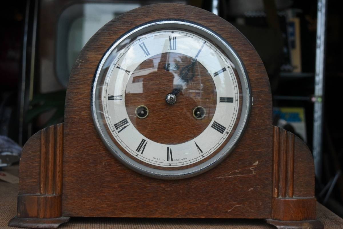 100937 ヴィンテージ 英国製 置き時計 SMITHS（スミス）Enfield MADE in ENGLAND イギリス アンティーク ビンテージ 1