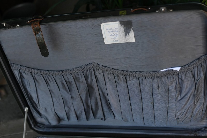 105132 「WONDER LITE」 ヴィンテージ　トランクケース　革鞄 英国製 アンティーク　ビンテージ　イギリス　レトロ　旅行　トラベルケース_画像10
