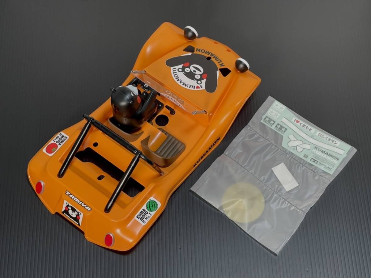 タミヤ くまモン バギー ボディ 黄 完成品 XB取り外し品 DT-02 タミヤ くまモン バギー ボディ 黄 完成品 XB取り外し品 DT-02