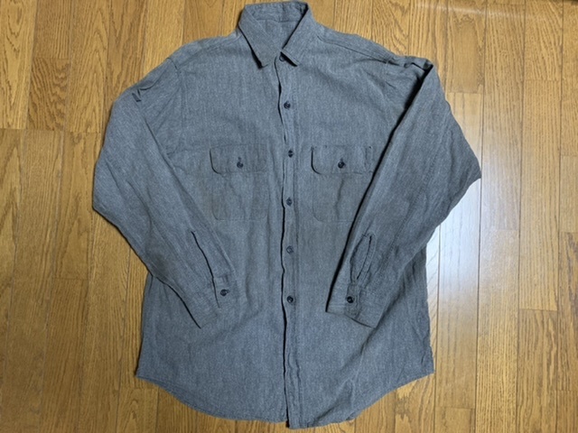 ブラック シャンブレーシャツ 40s 50s ビンテージ | bioimune.com.br