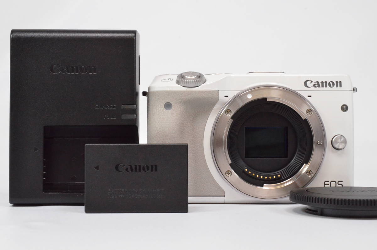 CANON キヤノン EOS M3 ボディ ホワイト ミラーレス一眼 カメラ (t749