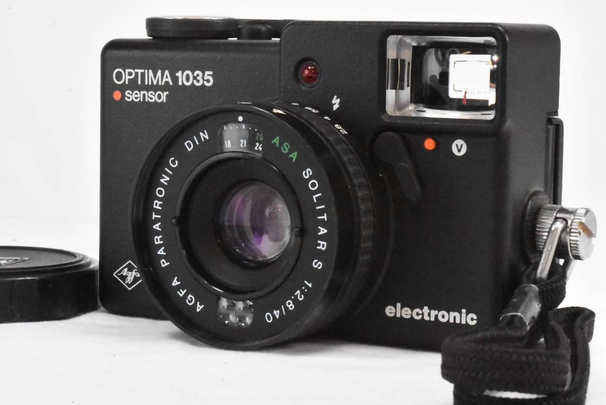 素敵でユニークな AGFA (t640) フィルムカメラ オプティマ 2.8/40 S SOLITAR electronic SENSOR 1035  OPTIMA アグファ - コンパクトカメラ - labelians.fr
