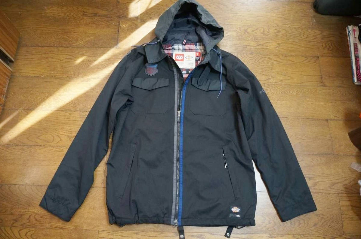 男性用 686 × Dickies ディッキーズ Dickies SHOP JACKET スノーボードウエア コラボジャケット L4W123 サイズL*burtonバートンREWvolcom_画像1