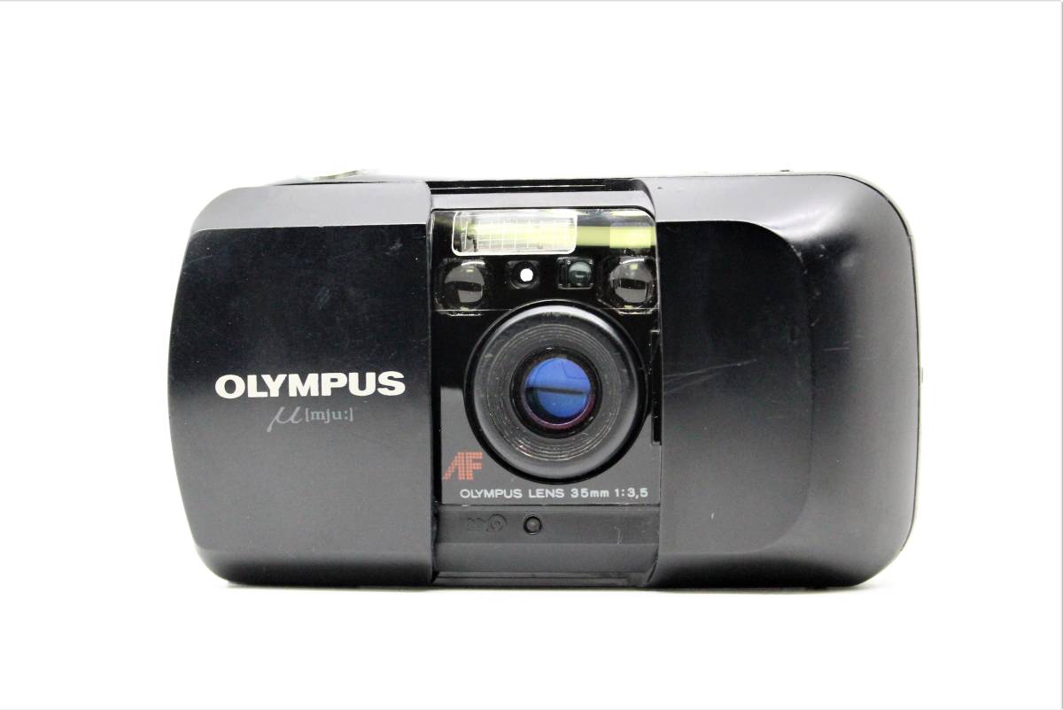 ★良品★OLYMPUS オリンパス μ[mju;] 35mm F3.5人気の初代μ！初心者の方にも扱いフィルムカメラです！完動品！ OK4072
