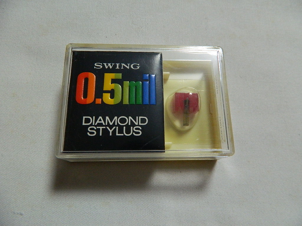 ☆0260☆【未使用品】SWING 0.5mil DIAMOND STYLUS サンヨーV S-ST-30D レコード針 交換針_画像1