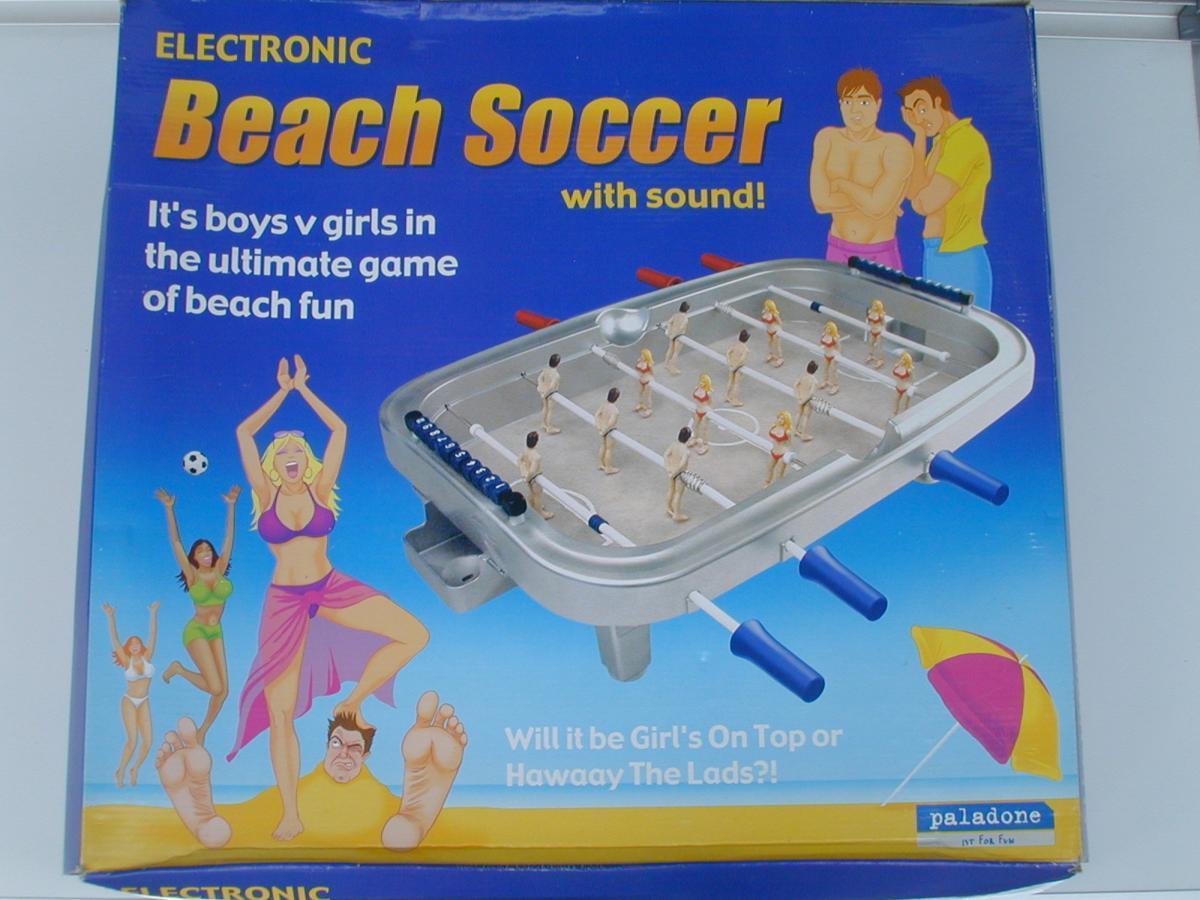 * party game * beach football ELECTRONICS Beach soccer with sound[ unused ]