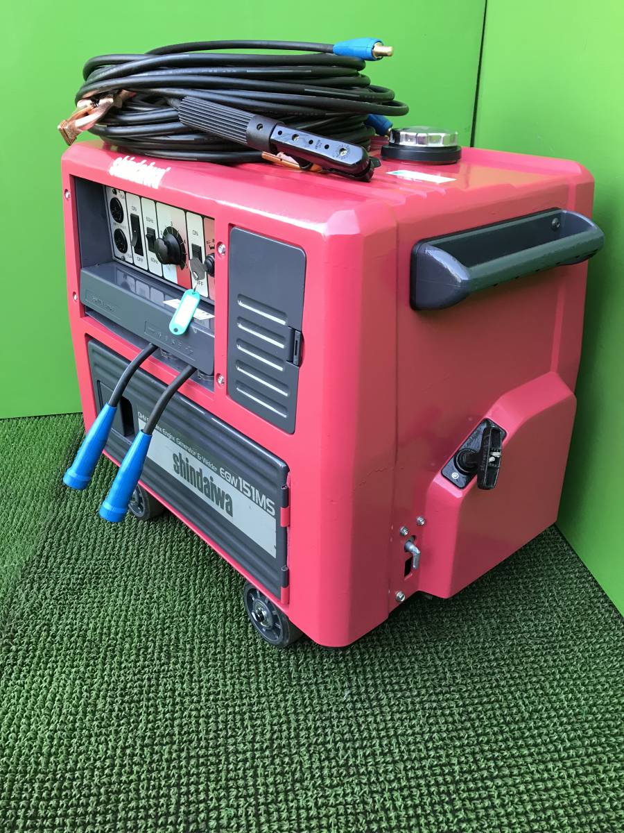 へこみ ヤフオク! - 新ダイワ エンジン溶接機EGW181MS 20メートル 溶