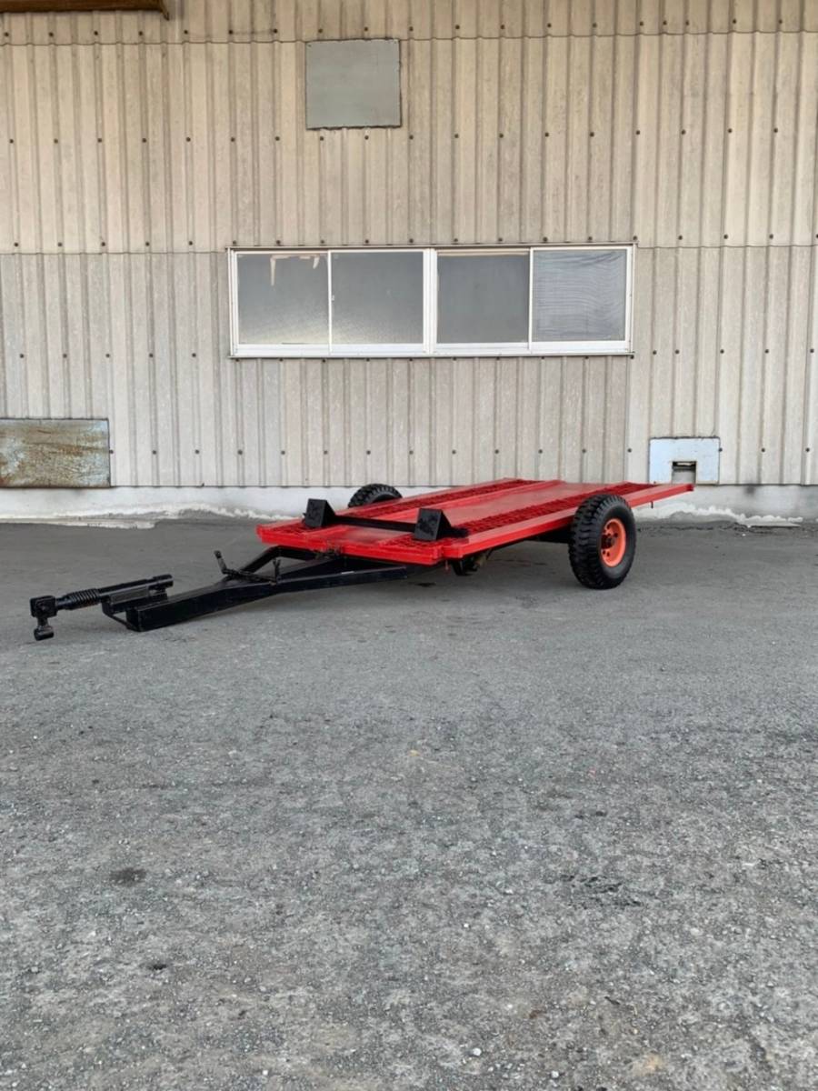 ☆福岡☆ 中川 コンバインカー NCB700 コンバイントレーラー 油圧シーソー 1800kg 運搬車 トラクター 牽引