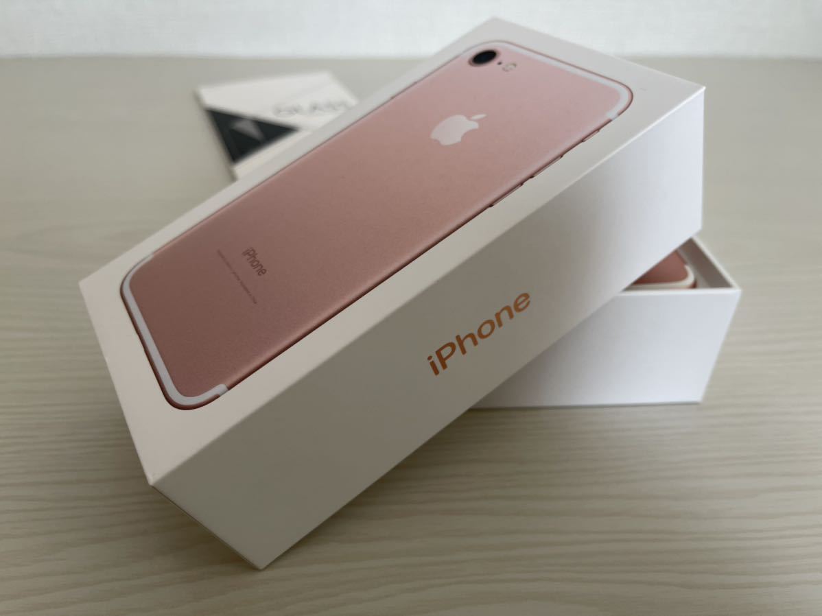 iPhone 7 128GB ローズゴールド 箱つきSIMフリー metalrodrigues.com.br