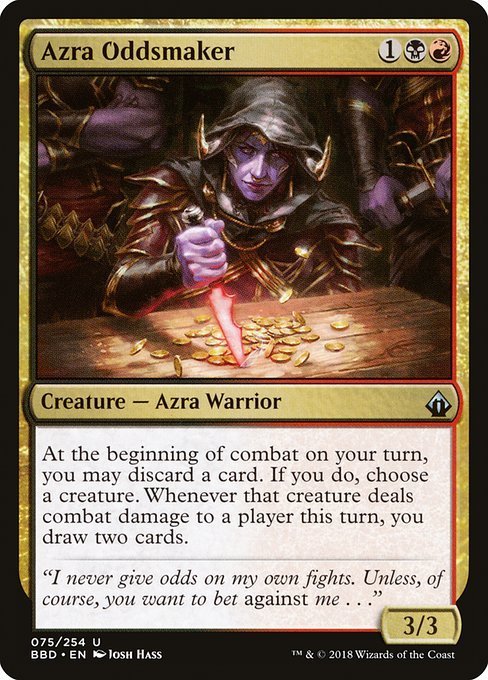 MTG # золотой / английская версия # {azla. .. магазин /Azra Oddsmaker} Battle скрепление BBD