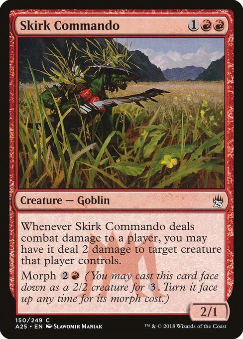 MTG ■赤/英語版■ 《スカークの猛士/Skirk Commando》★FOIL★ マスターズ25th A25_画像1