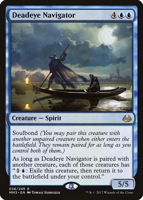 MTG ■青/英語版■ 《狙い澄ましの航海士/Deadeye Navigator》モダンマスターズ2017 MM3_画像1