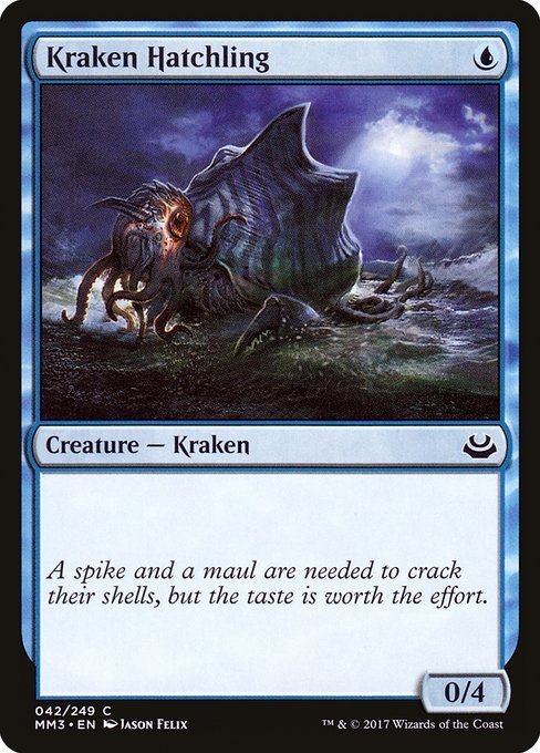 MTG ■青/英語版■ 《クラーケンの幼子/Kraken Hatchling》★FOIL★ モダンマスターズ2017 MM3_画像1