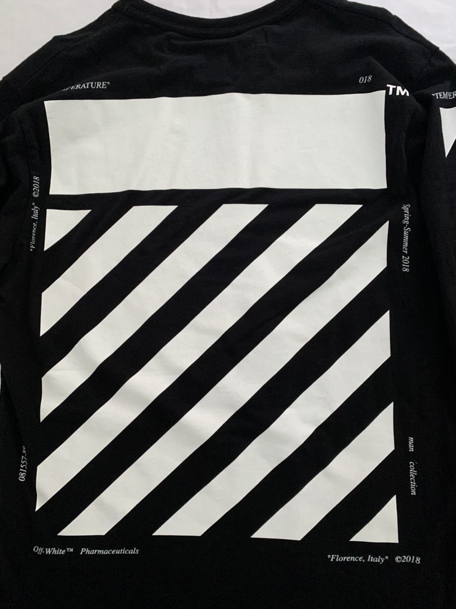 off-white DIAG TEMPERATURE L/S TEE オフホワイト 長袖Tシャツ サイズ