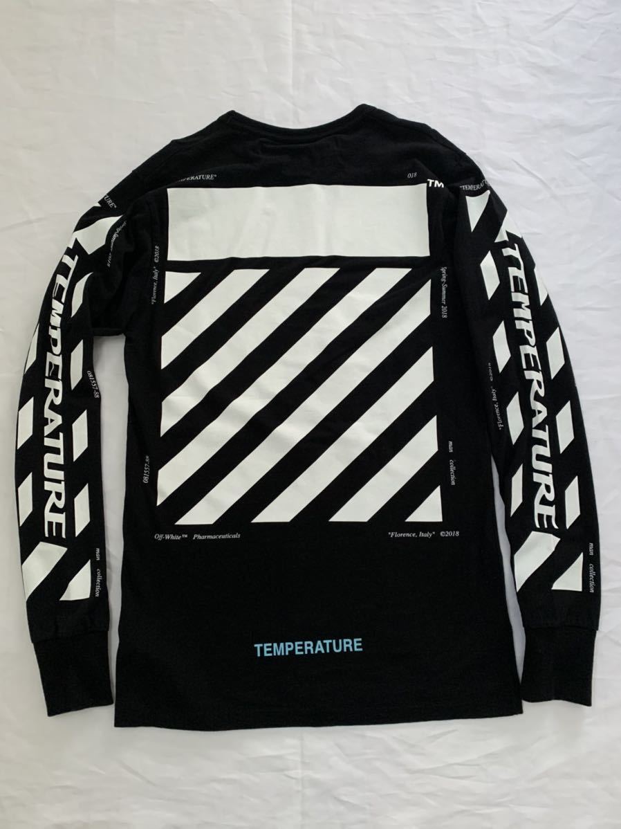 off-white DIAG TEMPERATURE L/S TEE オフホワイト 長袖Tシャツ サイズ