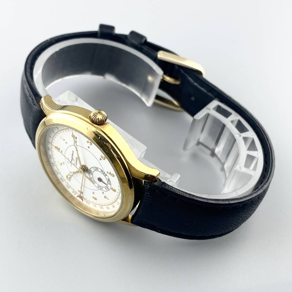 1円〜 LONGINES ロンジン メンズ 腕時計 150周年記念モデル ホワイト 