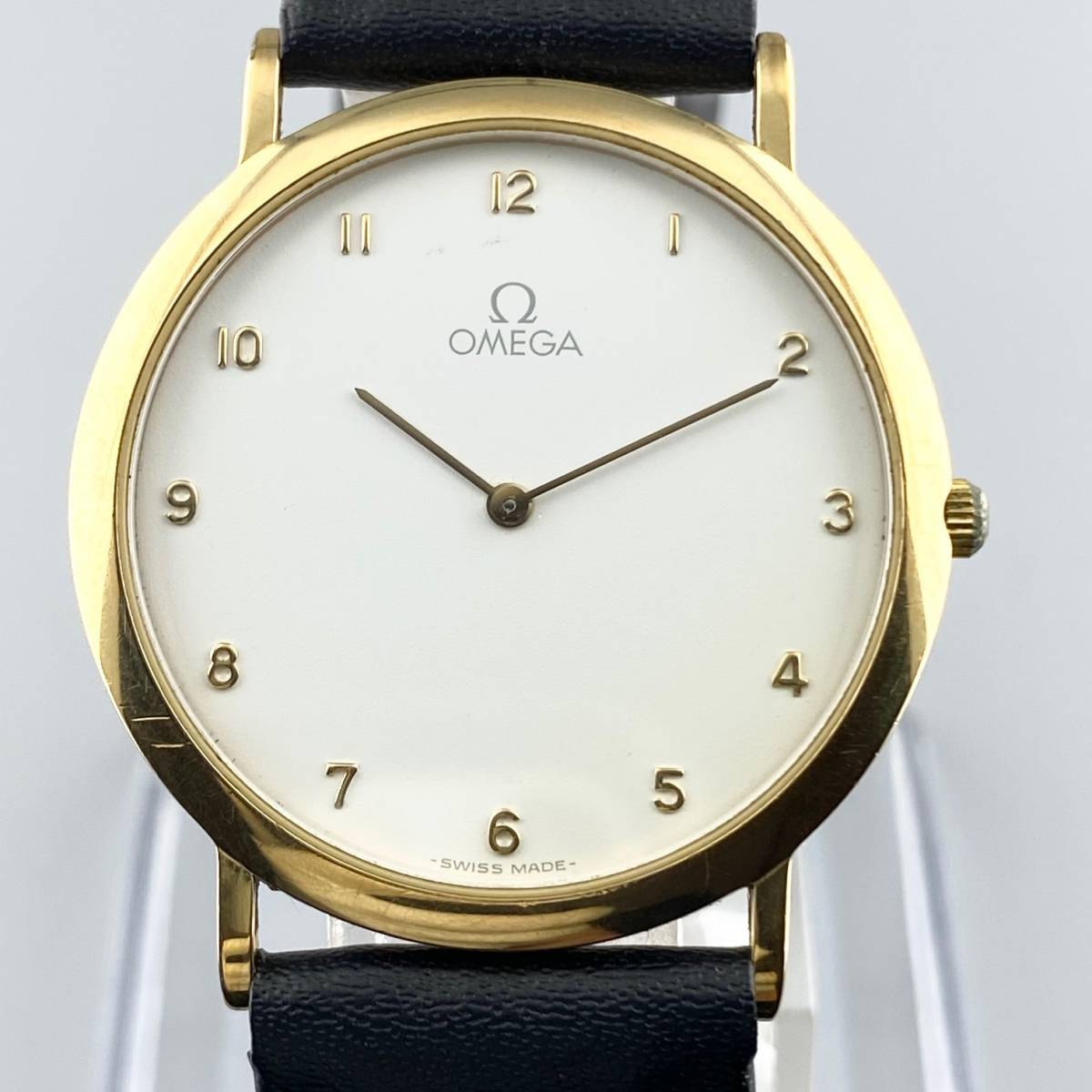 OMEGA オメガ 腕時計 メンズ DE VILE デビル ホワイト文字盤 ゴールド 