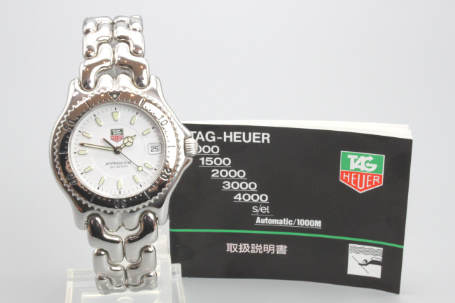 [ unused * super rare goods ]TAG HEUER TAG Heuer S/el cell series WG1110.BA0465 silver quartz men's 