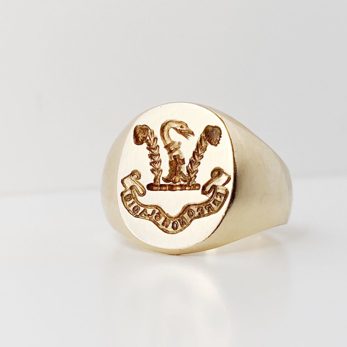 Vintage Tiffany&co. 14K Signet Ring ヴィンテージティファニー ティファニー シグネットリング ゴールド シグネチャーリング 指輪 14金の画像7