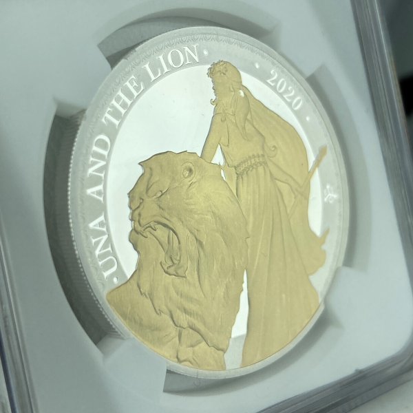 在庫あ】イギリス領 セントヘレナ ウナとライオン 1ポンド 1オンス銀貨