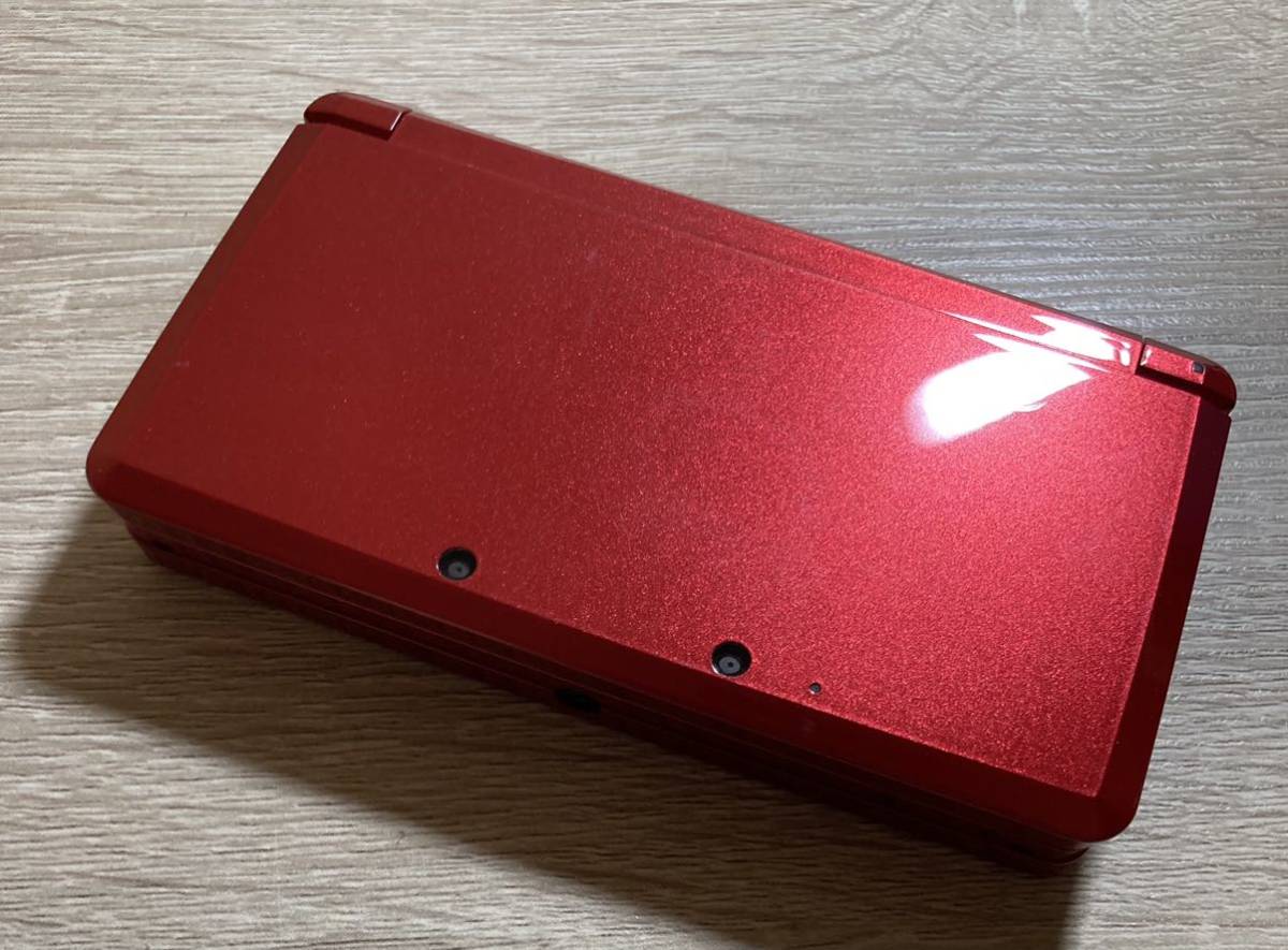 ニンテンドー3DS メタリック レッド Nintendo 3DS本体 1000円スタート 
