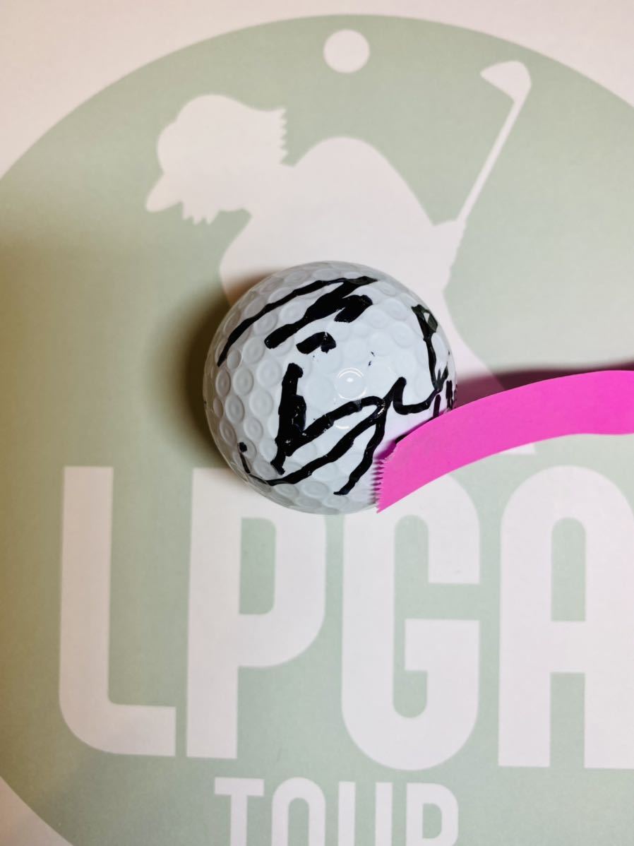 女子プロゴルフ三ヶ島かなプロ試合実使用オウンネーム入り直筆サインボールおまけ付き現品限り激レア品JLPGA