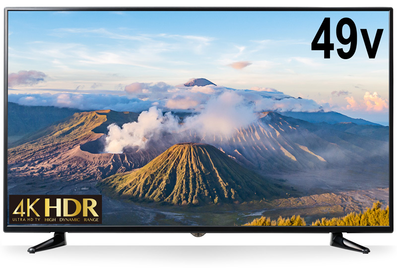 4K HDR対応 49V型液晶TV 液晶テレビ LED GREEN HOUSE GH-TV49B 49