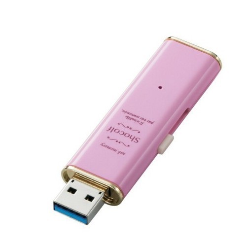 エレコム 新品USBメモリ USB3.0 スライド式 32GB ピンク 可愛い