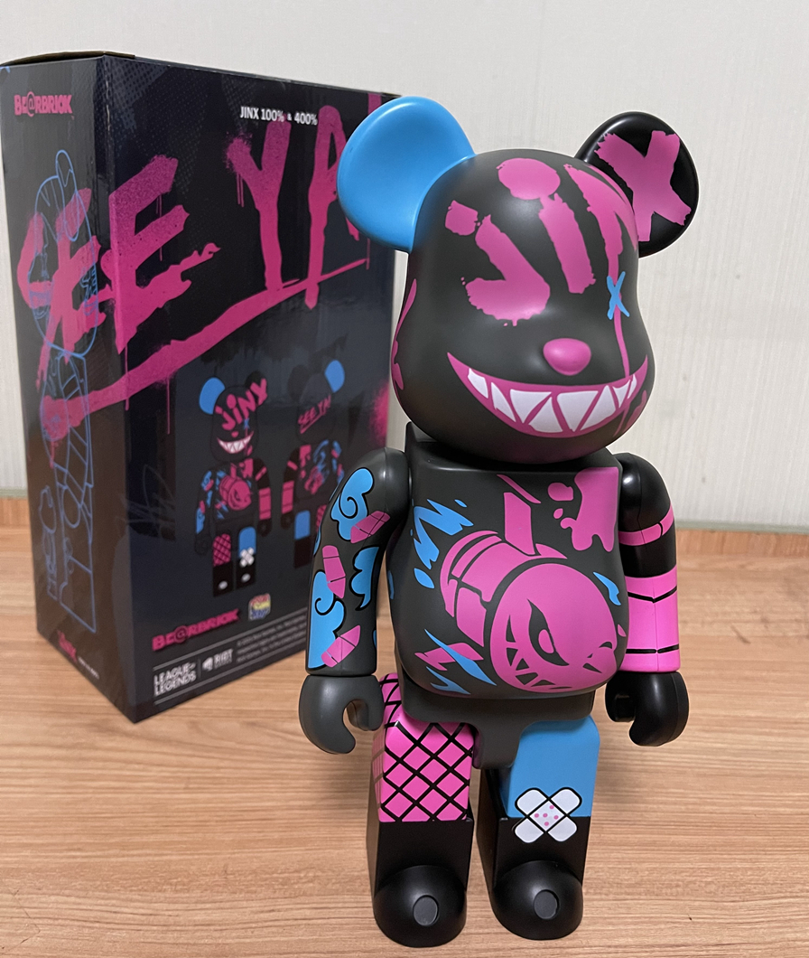 Bearbrick x Riot Games Jinx 100% & 400% Set - US