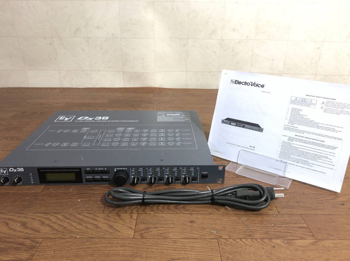 D014M022○EV Electro Voice エレクトロボイス DX38 チャンネル