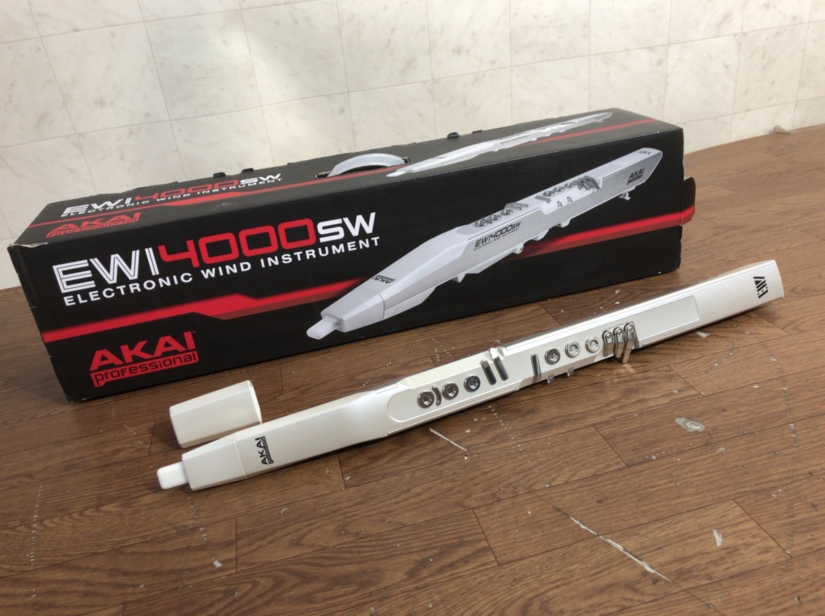 D021Y012○AKAI EWI4000SW ウインドシンセサイザー 動作品 元箱付き