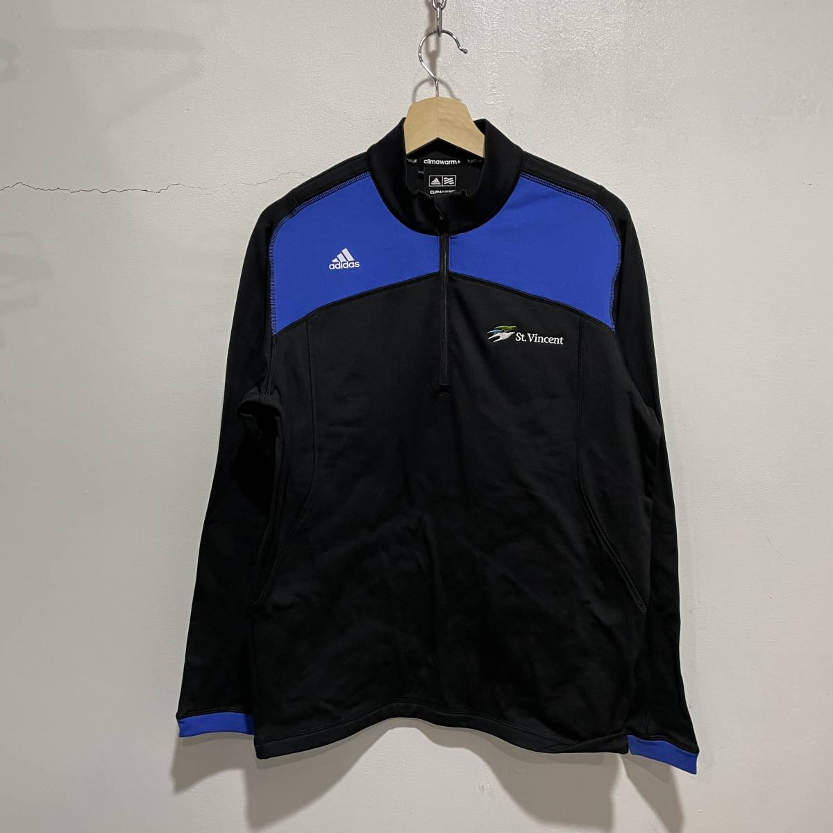  бесплатная доставка * с биркой не использовался товар *adidas*CLIMAWARM* половина Zip нижнее бельё -* тренировка одежда * чёрный *S*B8*c