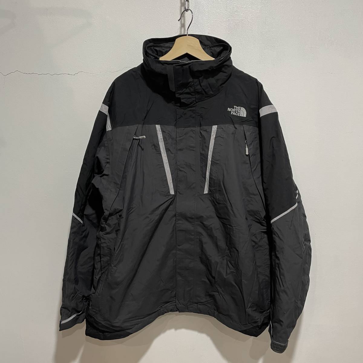 【初売り】 ☆☆送料無料☆THE NORTH FACE☆HYVENT☆インナーダウン付き☆マウンテンジャケット☆M☆グレーブラック☆L9☆c XLサイズ以上 【初売り】 ☆☆送料無料☆THE NORTH FACE☆HYVENT☆インナーダウン付き☆マウンテンジャケット☆M☆グレーブラック☆L9☆c XLサイズ以上
